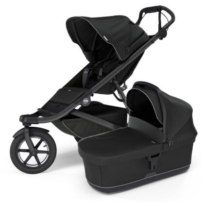 Športový kočík Thule Urban Glide 3 Black on Black + vanička