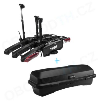 Nosič bicyklov Thule Epos 3 979 + thule box Santu 9094